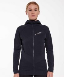 Bluza damska wełniana z kapturem Brubeck THERMO WOOL by Pustelnik. Czarne bluzy z kapturem damskie Brubeck, na zimę, l, z dzianiny. Za 439.00 zł.