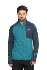 Bluza trekkingowa męska Birger Midlayer. Niebieskie bluzy z kapturem męskie VIKING, l, z materiału. Za 319.90 zł.