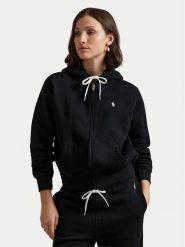 Polo Ralph Lauren Bluza 211971699003 Czarny Relaxed Fit. Czarne bluzy bez kaptura damskie Polo Ralph Lauren, xl. Za 879.99 zł.