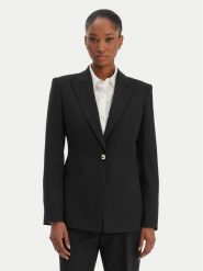 HUGO Marynarka Abire 50565362 Czarny Slim Fit. Czarne marynarki i żakiety damskie Hugo, bez wzorów, z syntetyku. Za 1,349.00 zł.