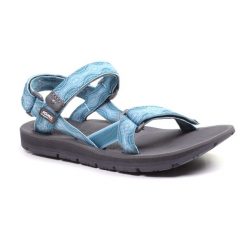 Sandały trekkingowe damskie Source Classic Pro Women's Sandals na rzepy. Niebieskie obuwie trekkingowe damskie SOURCE, bez wzorów, bez obcasa. Za 354.99 zł.