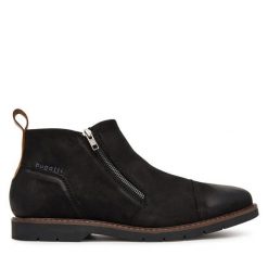 Botki Bugatti. Czarne buty zimowe męskie Bugatti, bez zapięcia. Za 419.99 zł.