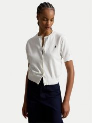 Polo Ralph Lauren Kardigan 211A12718001 Biały Regular Fit. Białe kardigany damskie Polo Ralph Lauren, s, bez wzorów, z bawełny. Za 769.99 zł.