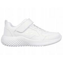 BUTY sportowe SKECHERS BOUNDER 405626L-WHT lekkie białe na rzepę 36,5. Białe buty sportowe na co dzień damskie Skechers, bez zapięcia. Za 165.00 zł.