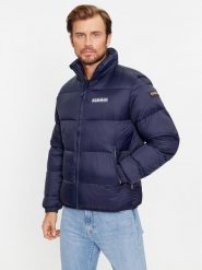 Napapijri Kurtka zimowa NP0A4GJF Granatowy Regular Fit. Niebieskie kurtki męskie Napapijri, na zimę, l, bez wzorów, z syntetyku, bez kaptura. Za 689.99 zł.