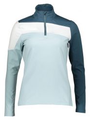 Killtec Koszulka funkcyjna "KSW 258" w kolorze niebiesko-błękitno-białym rozmiar: 38. Białe bluzki sportowe damskie KILLTEC, bez kołnierzyka, bez ramiączek. Za 130.81 zł.