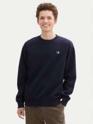 Tom Tailor Denim Bluza 1043701 Granatowy Regular Fit. Niebieskie bluzy bez kaptura męskie Tom Tailor Denim, m, z bawełny. Za 89.99 zł.