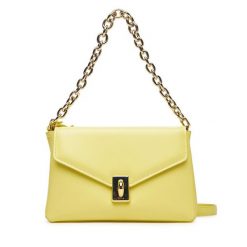 Torebka Furla. Żółte listonoszki damskie Furla, bez wzorów, bez dodatków. Za 1,479.00 zł.