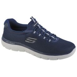 Buty sportowe Sneakersy męskie, Skechers Summits. Niebieskie buty sportowe na co dzień męskie Skechers, z dzianiny, bez zapięcia. Za 259.00 zł.