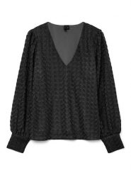 Vero Moda Bluzka w kolorze czarnym rozmiar: XXL. Czarne bluzki damskie Vero Moda, xxl, bez wzorów, z koronki, bez kołnierzyka, bez ramiączek. Za 74.63 zł.