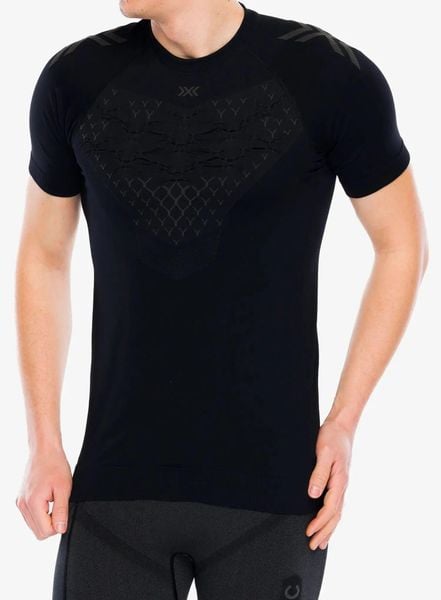 Koszulka szybkoschnąca X-Bionic Twyce Run Shirt S/S. Czarne t-shirty sportowe męskie X BIONIC, l, z materiału, bez ramiączek, do biegania. Za 634.00 zł.