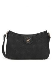 Beverly Hills Polo Club Torebka BHPC-L-001-07 Czarny. Czarne listonoszki damskie Beverly Hills Polo Club, bez wzorów, ze skóry, bez dodatków. Za 179.99 zł.