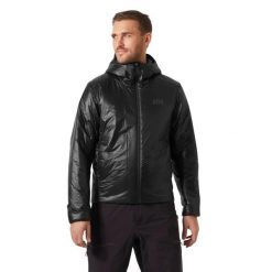 Kurtka narciarska Helly Hansen Odin Everdown. Czarne kurtki narciarskie i snowboardowe damskie Helly Hansen, l, bez wzorów, z materiału, bez kaptura, narciarskie. Za 1,923.50 zł.