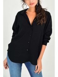 LA Angels Koszula w kolorze czarnym rozmiar: XL. Czarne koszule damskie LA Angels, xl, bez wzorów, z koronki, bez kołnierzyka, bez ramiączek. Za 130.99 zł.