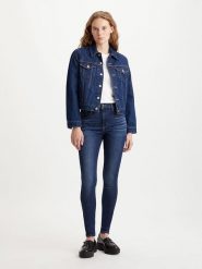 Levi's Dżinsy - Skinny fit - w kolorze granatowym rozmiar: W27/L30. Niebieskie jeansy damskie Levi's, z podwyższonym stanem. Za 242.13 zł.