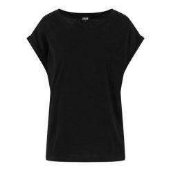 Koszulka damska Urban Classics. Czarne bluzki damskie Urban Classics, bez wzorów, bez kołnierzyka, bez ramiączek. Za 93.00 zł.