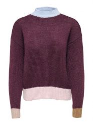 ONLY Sweter w kolorze bordowym rozmiar: XS. Czerwone swetry klasyczne damskie Only, xs, bez kołnierzyka. Za 115.95 zł.