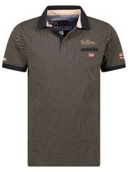 Geographical Norway Koszulka polo "Kingdom" w kolorze czarnym rozmiar: S. Czarne koszulki polo męskie Geographical Norway, s, bez wzorów, z bawełny, bez ramiączek. Za 61.60 zł.
