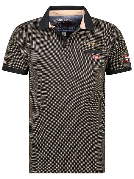 Geographical Norway Koszulka polo "Kingdom" w kolorze czarnym rozmiar: S. Czarne koszulki polo męskie Geographical Norway, s, bez wzorów, z bawełny, bez ramiączek. Za 61.02 zł.