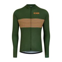 Męska koszulka rowerowa z długim rękawem - Onwards One. Zielone t-shirty sportowe męskie KEADA SPORTS, m, bez ramiączek, rowerowe. Za 332.00 zł.