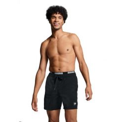 Kąpielówki męskie Puma, Utility Mid Shorts, Czarne. Czarne kąpielówki męskie Puma, m, bez wzorów, z materiału, na fitness i siłownię. Za 238.99 zł.