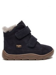 Froddo Kozaki Zeru Tex Furry Barefoot G2110149 M Niebieski. Niebieskie buty zimowe chłopięce Froddo, ze skóry, bez zapięcia. Za 419.99 zł.