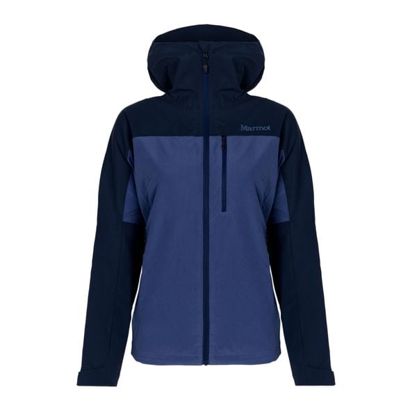 Kurtka softshell damska Marmot ROM. Niebieskie kurtki damskie Marmot, xs, bez wzorów, z softshellu, bez kaptura. Za 409.99 zł.
