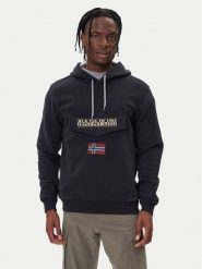 Napapijri Bluza Burgee Wint 4 NP0A892T Czarny Regular Fit. Czarne bluzy bez kaptura męskie Napapijri, m, z bawełny. Za 529.99 zł.