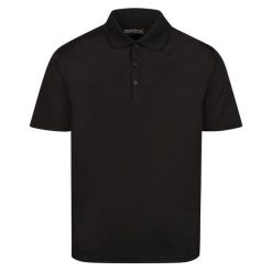Koszulka Polo Męska Odprowadzanie Wilgoci. Czarne koszulki polo męskie Regatta, m, bez wzorów, z poliesteru, bez ramiączek. Za 65.99 zł.