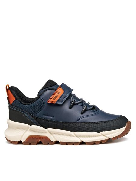 Geox Sneakersy J Flexyper Plus J56LCA 0MEFU C4002 D Granatowy. Niebieskie buty sportowe chłopięce Geox, bez wzorów, ze skóry, bez zapięcia. Za 252.99 zł.
