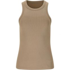 Damski tank top Athlecia Lenga. Brązowe topy damskie Athlecia, bez wzorów, bez kołnierzyka. Za 176.50 zł.