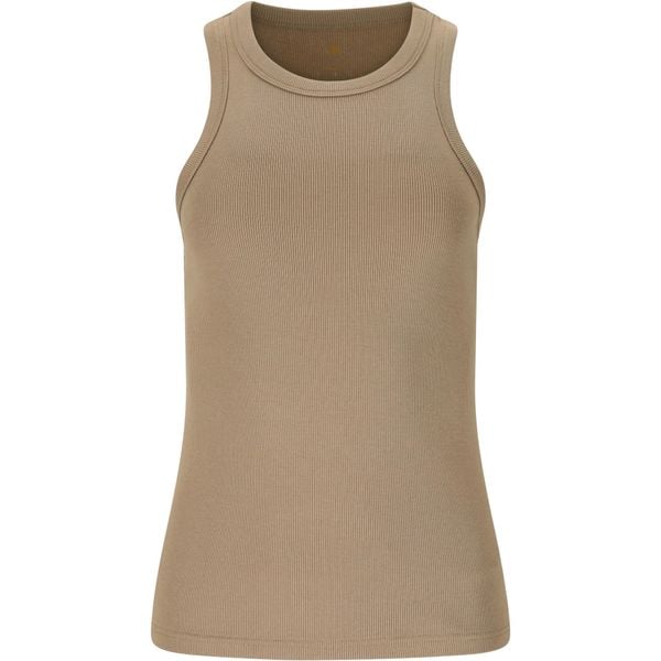 Damski tank top Athlecia Lenga. Brązowe topy damskie Athlecia, bez wzorów, bez kołnierzyka. Za 176.50 zł.