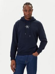 Calvin Klein Jeans Bluza LV04RD243G Granatowy Regular Fit. Niebieskie bluzy bez kaptura męskie Calvin Klein Jeans, m, z bawełny. Za 389.99 zł.