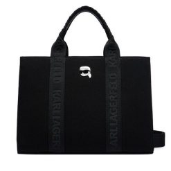 Torebka KARL LAGERFELD. Czarne torebki klasyczne damskie Karl Lagerfeld, bez wzorów, bez dodatków. Za 549.99 zł.