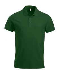 Clique Classic Lincoln S/S koszulka polo męska – nowoczesne dopasowanie, bawełna. Zielone koszulki polo męskie CLIQUE, m, bez wzorów, z bawełny, bez ramiączek. Za 122.04 zł.