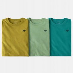 KOSZULKA MĘSKA LIMITOWANA 4F T-SHIRT KOMPLET ZESTAW 3 SZTUKI 5XL M3948 SS26. T-shirty męskie 4f, m, bez wzorów, z bawełny, bez kołnierzyka. Za 164.70 zł.