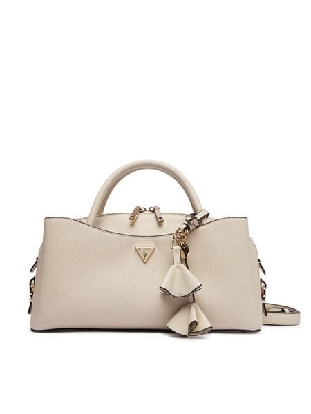Guess Torebka Danielle HWZG22 27050 Kremowy. Białe torebki klasyczne damskie Guess, z aplikacjami, ze skóry, bez dodatków. Za 584.99 zł.