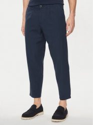 Jack & Jones Spodnie materiałowe Bill 12248993 Granatowy Regular Fit. Niebieskie spodnie materiałowe męskie Jack & Jones, bez wzorów, z bawełny. Za 149.99 zł.