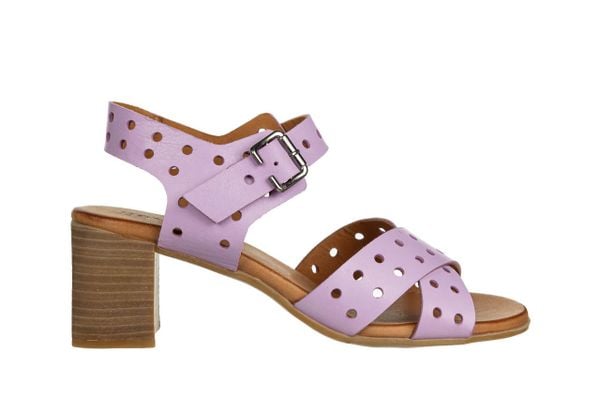 Sandały Bayla-161 061 2722 Orchid Bloom 161696, Fioletowy, Skóra naturalna - 36. Fioletowe sandały damskie Bayla, bez wzorów, z gumy, bez obcasa, na słupku. W wyprzedaży za 134.10 zł.