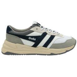 Buty Gola Titan. Białe buty sportowe na co dzień męskie Gola, ze skóry, bez zapięcia, do biegania. Za 593.50 zł.