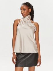 Bruuns Bazaar Bluzka Susie BBW3902 Beżowy Regular Fit. Brązowe bluzki damskie Bruuns Bazaar, bez wzorów, z syntetyku, bez ramiączek. Za 699.99 zł.