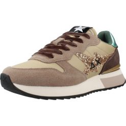 Buty SUN68 STARGIRL GLITTER LOGO Jasnobrązowy. Brązowe obuwie trekkingowe damskie SUN68. Za 416.99 zł.