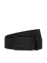 BOSS Pasek Męski 50471333 Czarny. Czarne paski męskie Boss, bez wzorów, ze skóry. Za 499.99 zł.