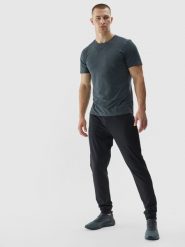 4F Spodnie treningowe szybkoschnące męskie - czarne XL. Czarne spodnie sportowe męskie 4f, z dzianiny. Za 179.99 zł.