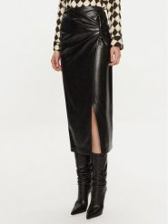 Simona Corsellini Spódnica z imitacji skóry A24CPGO007 Czarny Slim Fit. Czarne spódniczki damskie SIMONA CORSELLINI, bez wzorów, ze skóry. Za 629.99 zł.