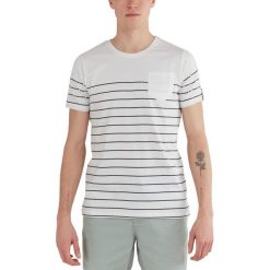 T-shirt męski Fundango Jaggy Pocket z krótkim rękawem. Białe t-shirty męskie Fundango, m, bez wzorów, bez kołnierzyka. Za 110.00 zł.