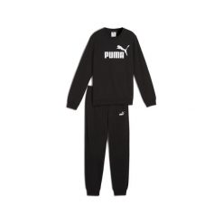 Młodzieżowy dres Essentials z logo No. 1 z bluzą PUMA Black. Czarna bluzy z kapturem męskie Puma, m, z bawełny. Za 231.95 zł.