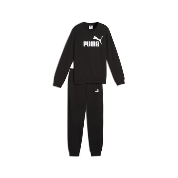 Młodzieżowy dres Essentials z logo No. 1 z bluzą PUMA Black. Czarna bluzy z kapturem męskie Puma, m, z dresówki. Za 242.60 zł.