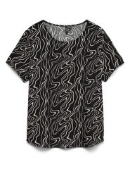 Vero Moda Bluzka w kolorze czarnym rozmiar: M. Czarne bluzki damskie Vero Moda, m, bez wzorów, z wiskozy, bez kołnierzyka, bez ramiączek. Za 48.05 zł.