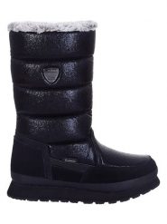 LUHTA Botki zimowe "Valkea" w kolorze czarnym rozmiar: 39. Czarne botki damskie Luhta, na zimę, z materiału, bez obcasa, bez zapięcia. Za 256.95 zł.